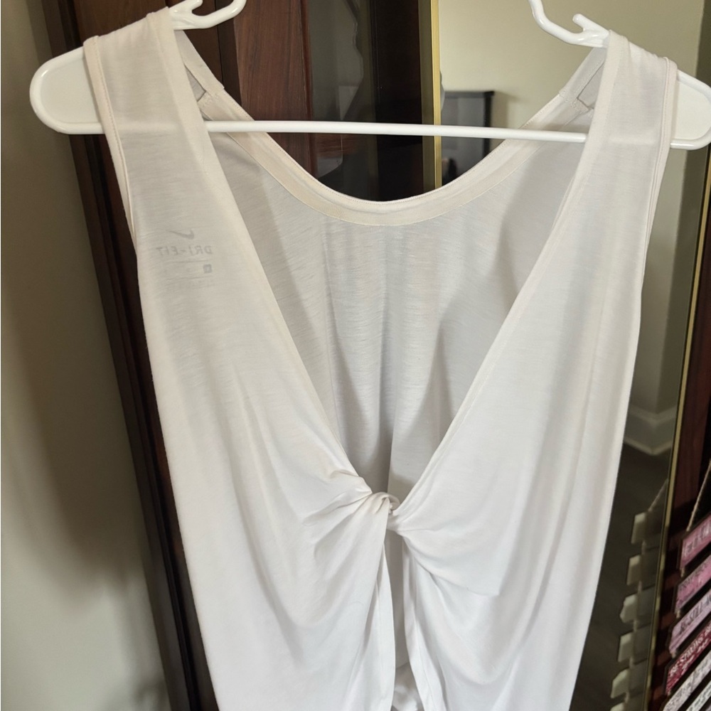 Nike White Muscle Tee